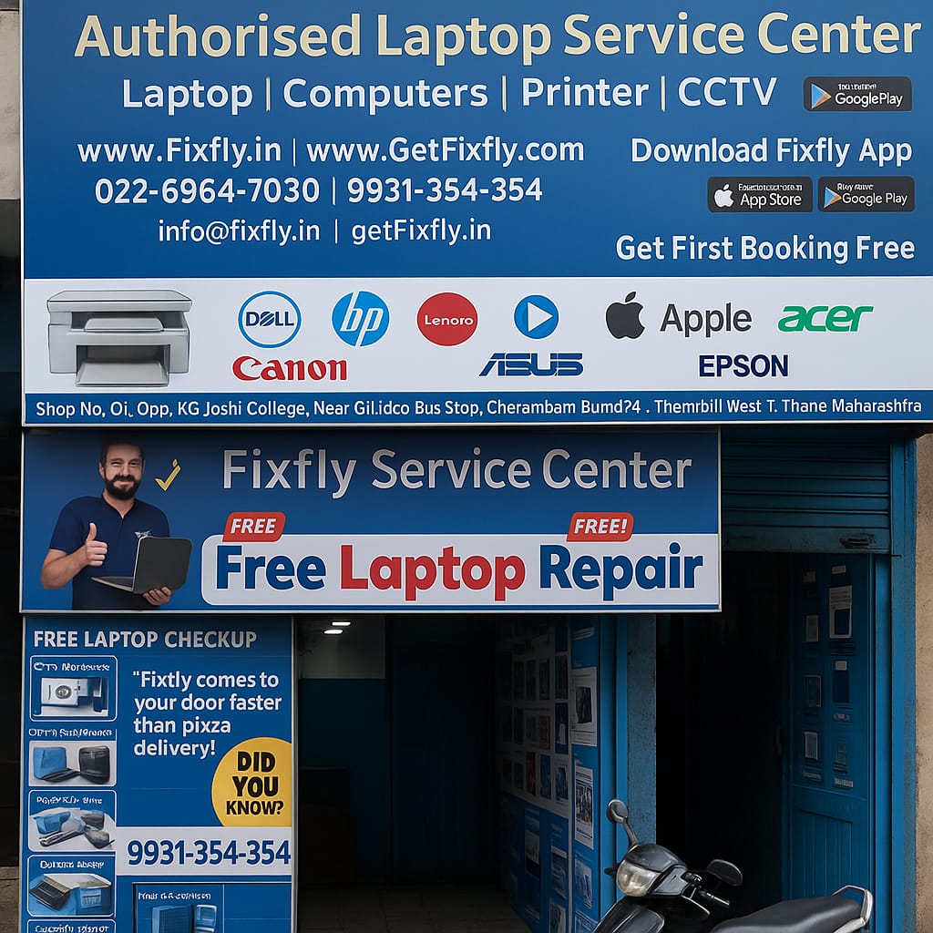 Laptop Repair in Thane – Fixfly™ Trusted Doorstep & Store Service